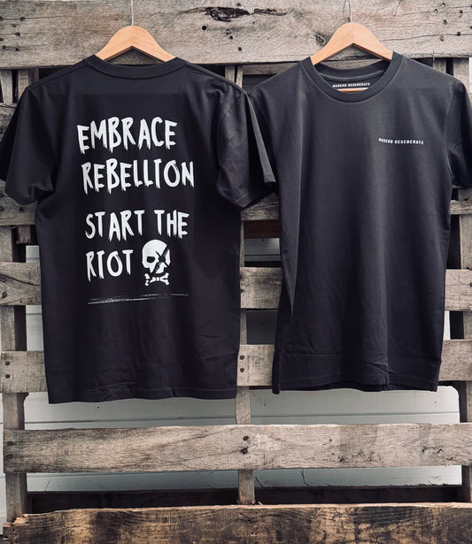 "Embrace Rebellion" Tee - Black